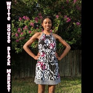 🖤 WHITE HOUSE BLACK MARKET DROP WAIST DRES